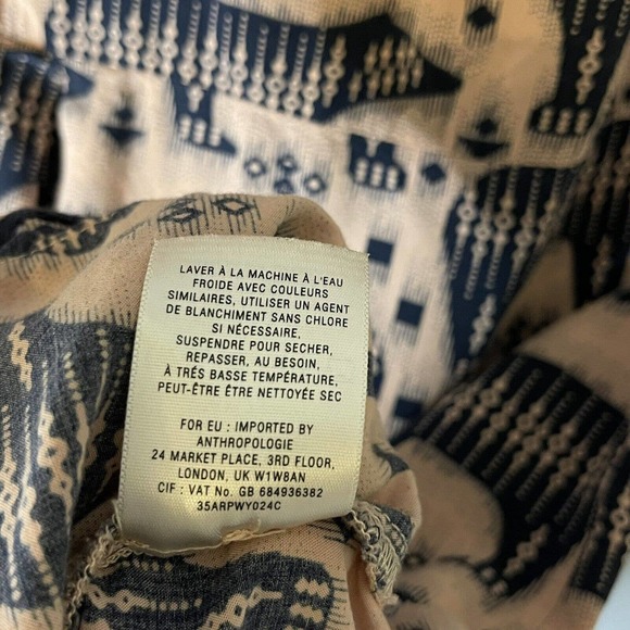 Anthropologie Maeve Zola Bear Print Shift Dress Pink & Black Animal Print Size 0 - Picture 7 of 12